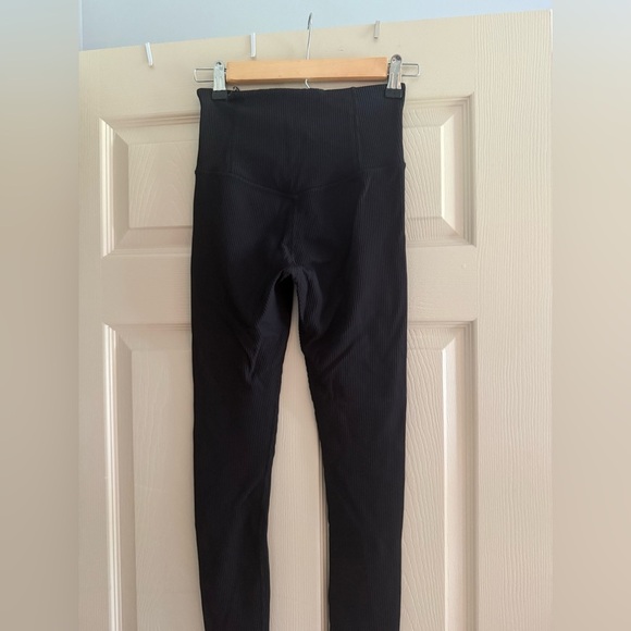 Athleta Black XS Elation Rib Tight - Picture 2 of 4